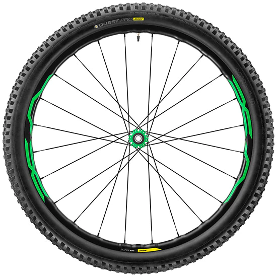 Mavic XA Elite 27.5 Boost Wheels - Green - Image 3